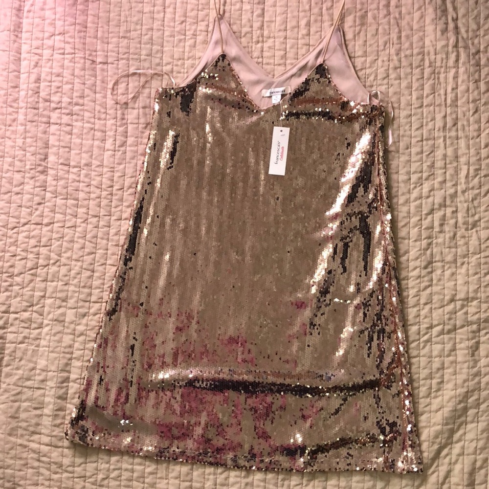 Gold Sequin Dress